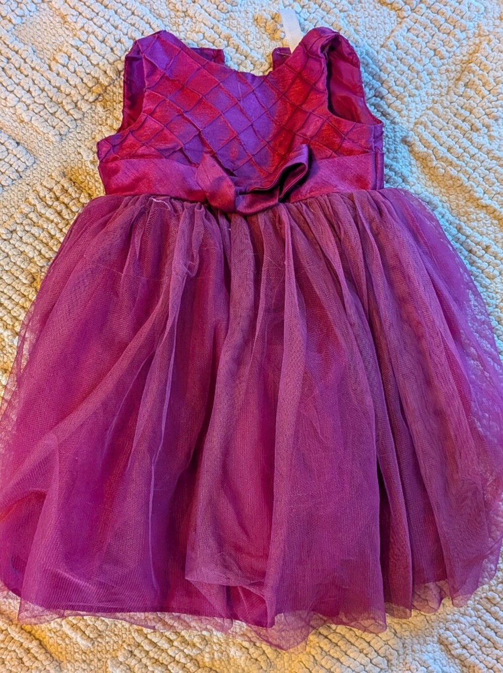 Cherokee Magenta Layered Tulle Party Dress